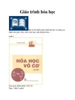 Giáo trình hóa học 