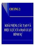 Bài giảng luật hình sự   chương 2  khái niệm, cấu tạo và hiệu lực của đạo luật hình sự
