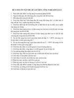 ĐỀ CƯƠNG ôn tập THI GIỮA kỳ môn  CÔNG NGHỆ KIM LOAI 