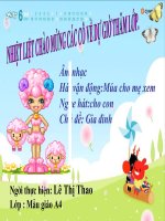 giáo án thuyết trình múa cho mẹ xem 