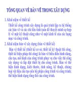 Bài gảng  tổng quan về bản vẽ trong xây dựng