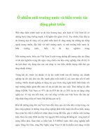 Ô nhiễm môi trường nước và biển trước tác động phát triển 