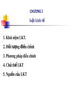 Bài giảng luật kinh tế  chương 1   luật kinh tế