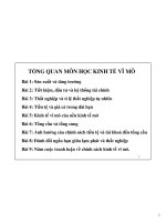 Bài giảng kinh tế vĩ mô  bài 1   đh thăng long