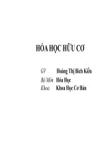 BÀI GIẢNG  hóa học hữu cơ