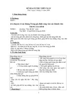 kế hoạch thực hiện ngày giáo án mầm non 