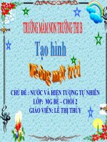 GIÁO án mầm NON vẽ ÔNG mặt TRỜI 