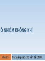Bài giảng ô nhiễm không khí  phần 3 