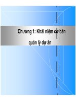 Chương 1  khái niệm cơ bản quản lý dự án