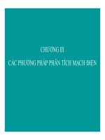 Bài giảng chương III  các phương pháp phân tích mạch điện