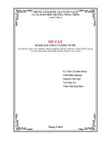 Sổ tay đánh giá chất lượng nước sử dụng cho các phòng thí nghiệm thuộc trung tâm nước sạch và vệ sinh môi trường nông th