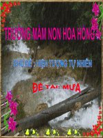 GIÁO án dự THI GIÁO VIÊN mầm NON GIỎI đề tài mưa