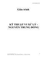 Giáo trình kỹ thuật vi xử lý   nguyễn trung đồng