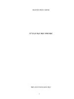 Giáo trình lý luận dạy học sinh học   chương 1   nguyễn phúc chỉnh