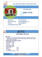 Bài giảng điện tử số   ths  vũ anh đào