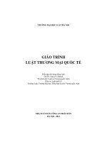 Giáo trình luật thương mại quốc tế   đh luật hà nội