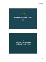 Bài giảng kiến trúc dân dụng và nhà ở  chương 4 (tt)