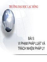 Bài giảng pháp luật đại cương  bài 5   đh lạc hồng