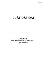 Bài giảng luật đất đai   ths  phạm văn võ