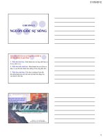 Bài giảng sinh học đại cương  chương 5   GV  nguyễn thành luân