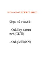 Bài giảng cấu tạo động cơ đốt trong  chương 3   các cơ cấu chính của động cơ