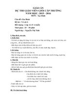 GIÁO án dự THI GIÁO VIÊN GIỎI cấp TRƯỜNG 