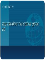 Bài giảng tài chính quốc tế   chương 2  thị trường tài chính quốc tế