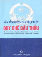 Ebook văn bản hướng dẫn thực hiện quy chế đấu thầu  phần 1   NXB xây dựng