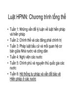 Bài giảng luật hiến pháp nước ngoài  bài 6