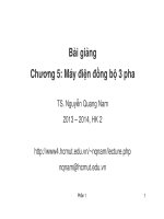 Bài giảng máy điện  chương 5   TS  nguyễn quang nam