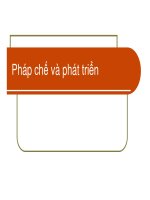 Bài giảng pháp chế và phát triển ( trần hữu hiệp)