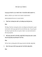 Ôn tập luật thuế 2   chương 2  pháp luật thuế thu vào hàng hóa dịch vụ 