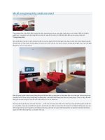 Sắc đỏ trong phong thủy và kiến trúc nhà ở 