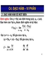 Bài giảng toán kinh tế  chương 4   nguyễn ngọc lam
