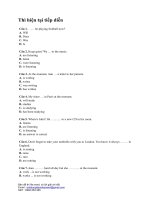 Thì hiện tại tiếp diễn