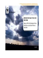 BIẾN đổi KHÍ hậu ở KHU vực mê KÔNG