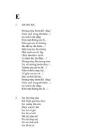 Đồng dao cho bé   vần e