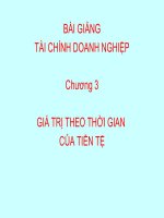 Bài giảng tài chính doanh nghiệp  chương 3 (tt)