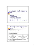 Bài giảng trường điện từ   chương 3  trường điện từ
