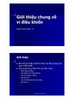 Bài giảng giới thiệu chung về vi điều khiển   nguyễn quốc cường