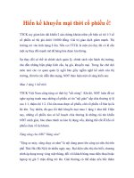 Hiến kế khuyến mại thời cổ phiếu ế 