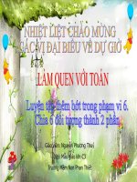 giáo án dự giờ làm quen với toán 