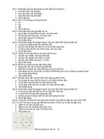 Câu hỏi trắc nghiệm đo lường cảm biến  lực và áp suất 