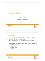 Bài giảng vi điều khiển   bài số 3