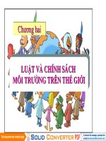Bài giảng môn luật môi trường chương 2
