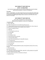 QUY CHUẨN kỹ THUẬT QUỐC GIA QCVN 7  2012 BLĐTBXH 