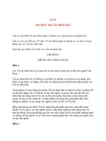 LUẬT tổ CHỨC TOÀ án NHÂN dân