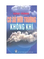 Giáo trình cơ sở môi trường không khí  phần 1   phạm ngọc hồ