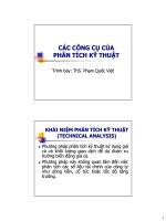Bài giảng các công cụ của phân tích kỹ thuật   ths phạm quốc việt