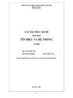 CÁC bài THỰC HÀNH môn học tín HIỆU và hệ THỐNG   bài 6 